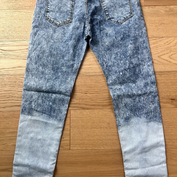NEW Men’s Distressed Vintage Retro Stretch Skinny Jeans - Picture 2 of 5